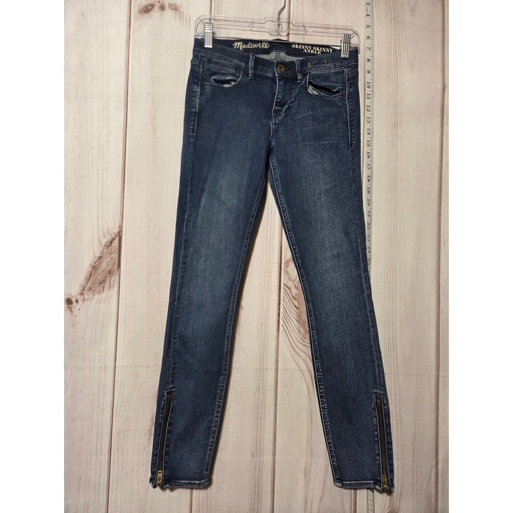 Madewell Skinny Skinny Ankle Zip Jeans Dark Wash Size 25